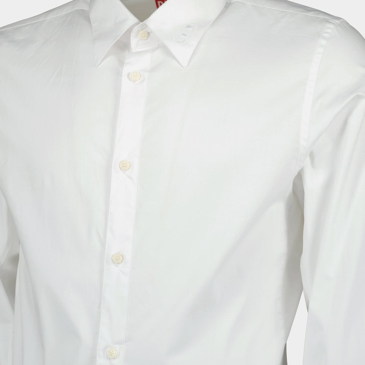 Classic Shirt, White Shirt, Diesel S-Fitty-A, Cotton Shirt, Men's Wear