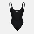 swimsuit, Diesel, black swimwear, eco-friendly swimwear, ripstop stretch fabric