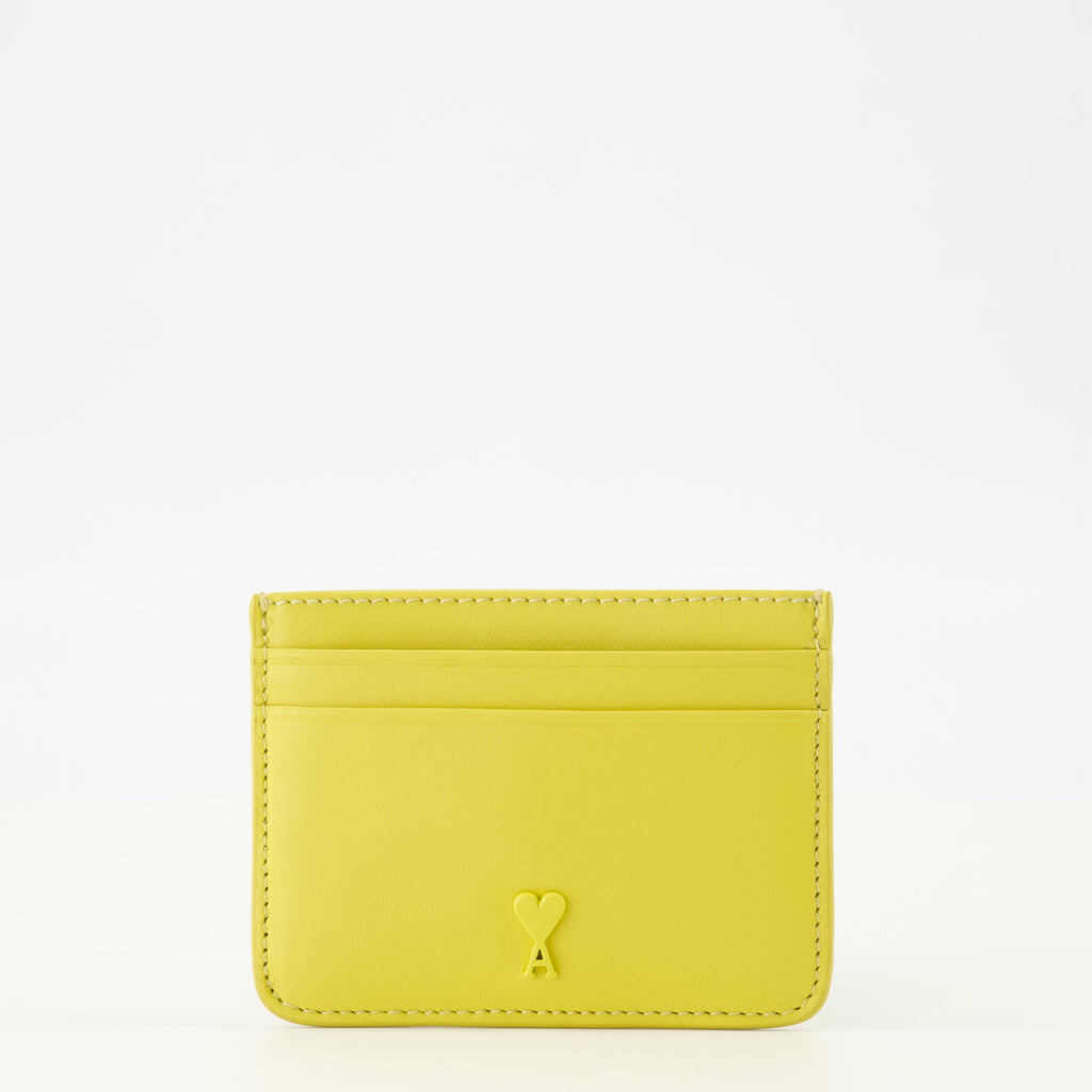 Ami PARISのAmi de Coeurイエローカードホルダーの画像 - ユニセックス - シーズン春夏2026 - 前面ビュー