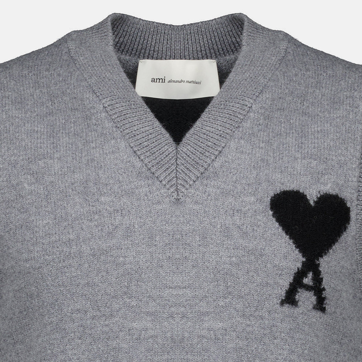 Grauer ärmelloser Pullover Ami de Cœur