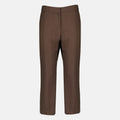 Jeans dritti in cotone marrone
