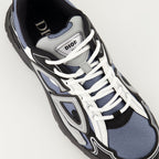 blue sneakers, grey sneakers, mesh design, gum sole sneakers, Fall-Winter 2024 footwear