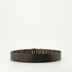 FF Diamonds belt, reversible leather belt, embossed pattern belt, Fendi collection belt, Autumn-Winter 2024 belt