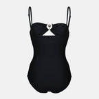 Image of Black One-Piece Swimsuit by Christopher Esber for Women - Season Autumn-Winter 2025 - Back View