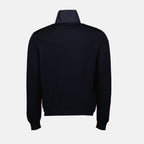 Immagine della giacca bicolore blu navy di Prada per uomo - Stagione Autunno-Inverno 2025 - Vista dettaglio prodotto 1