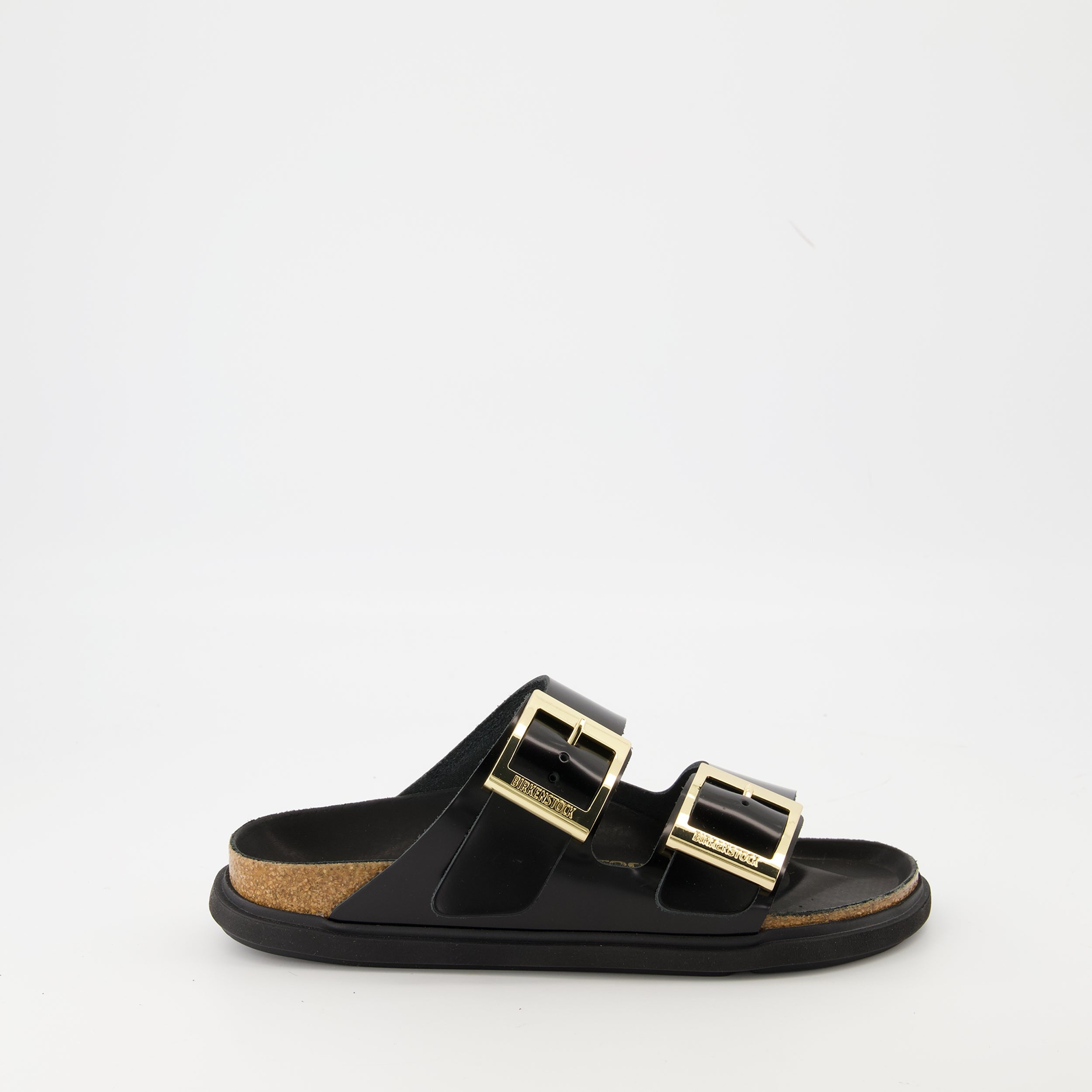 Drolplet Buckle sandals, Birkenstock sandals, black leather sandals, summer footwear, adjustable strap sandals