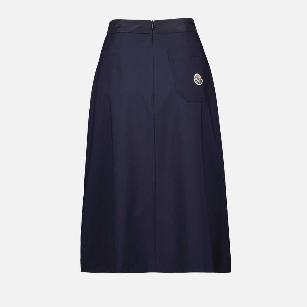 Pleated Navy Skirt
