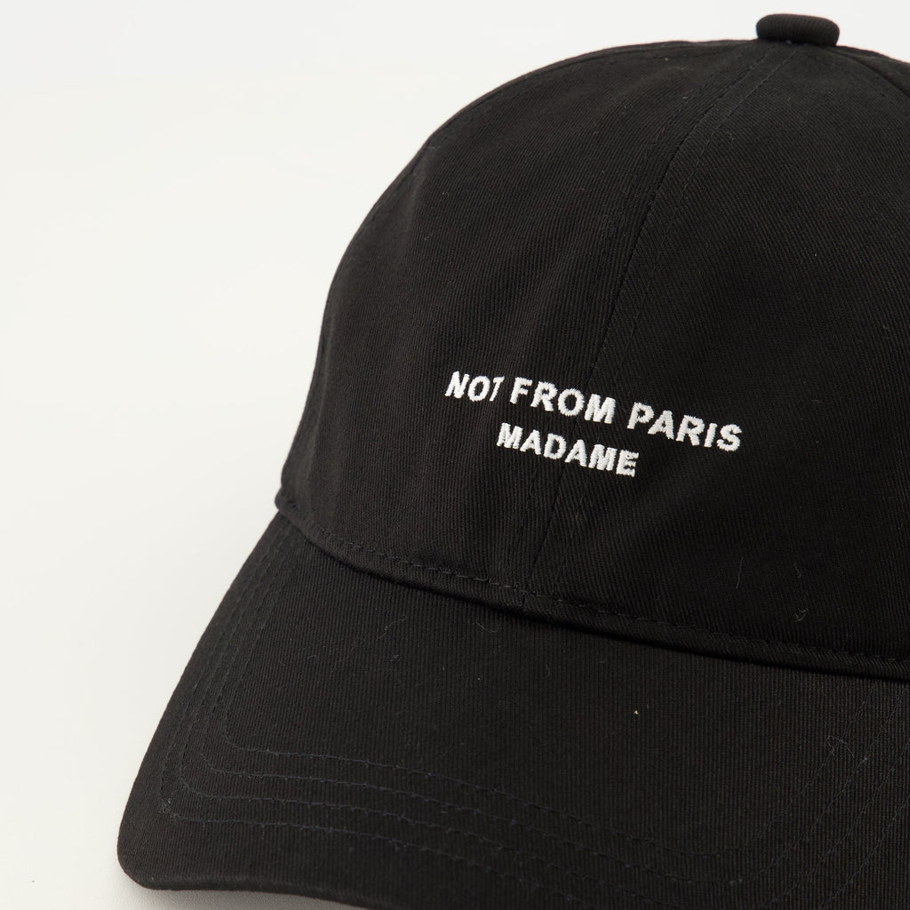 Slogan ブラックコットンキャップ