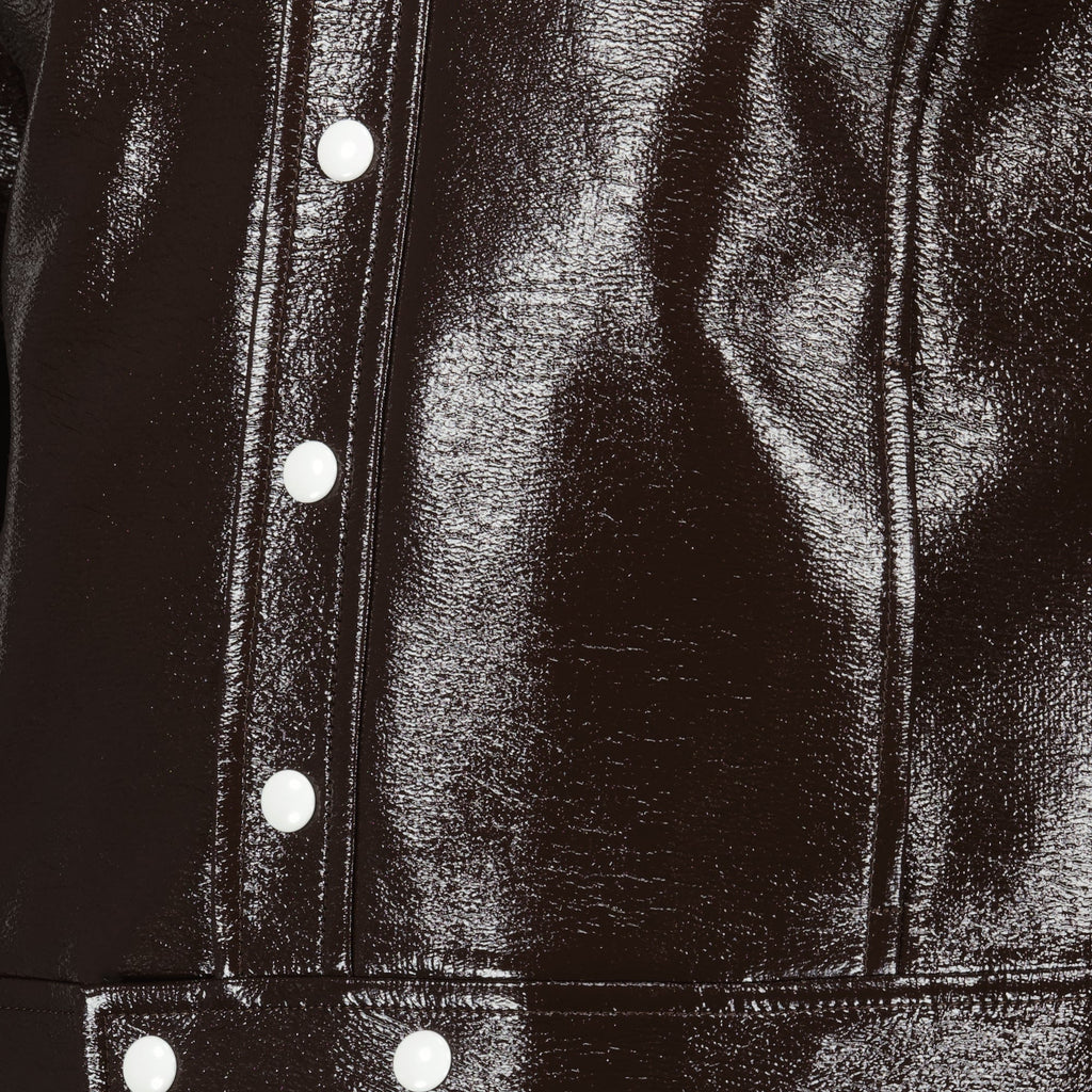 vinyl brown blouson courreges men 15329204896124