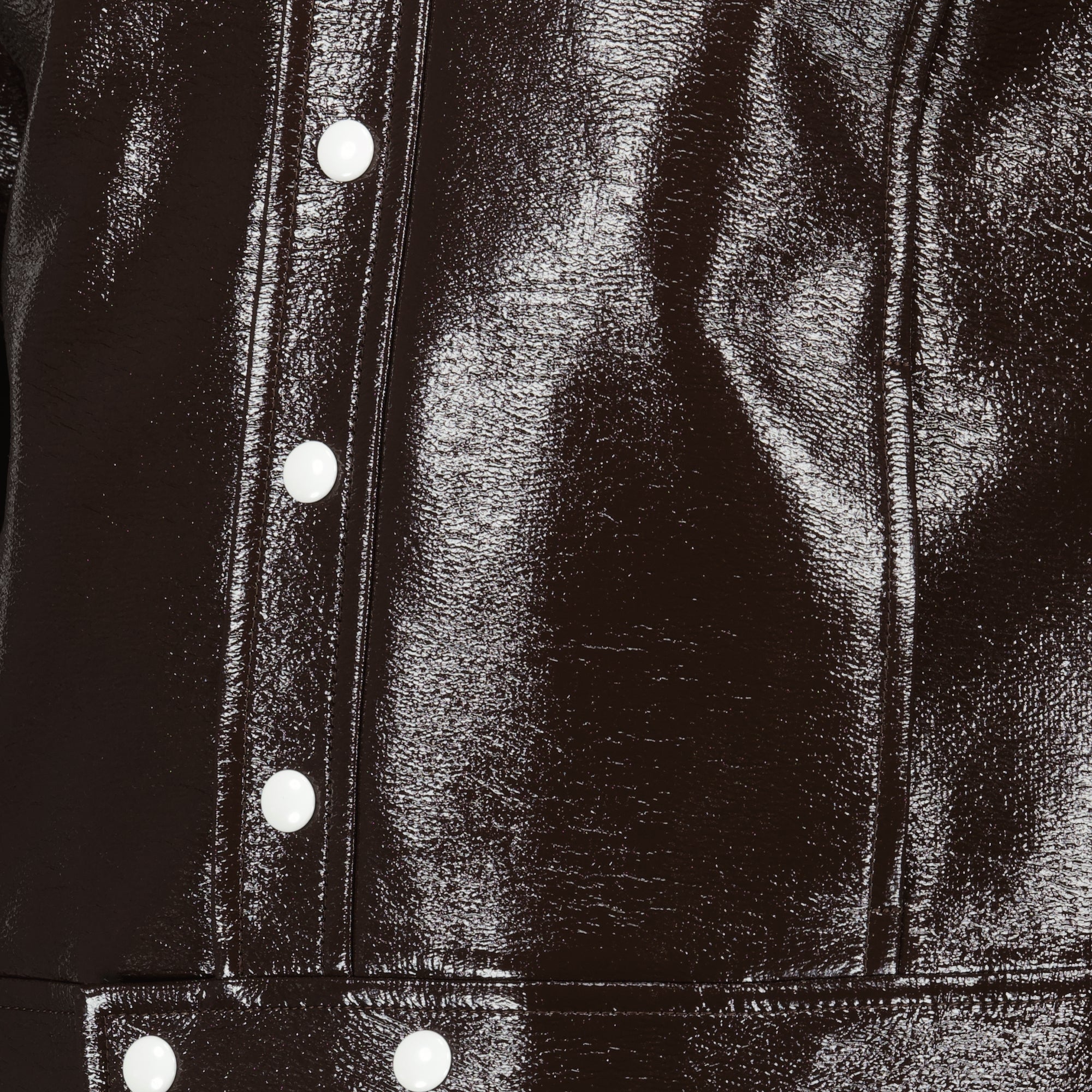 vinyl brown blouson courreges men 15329204896124