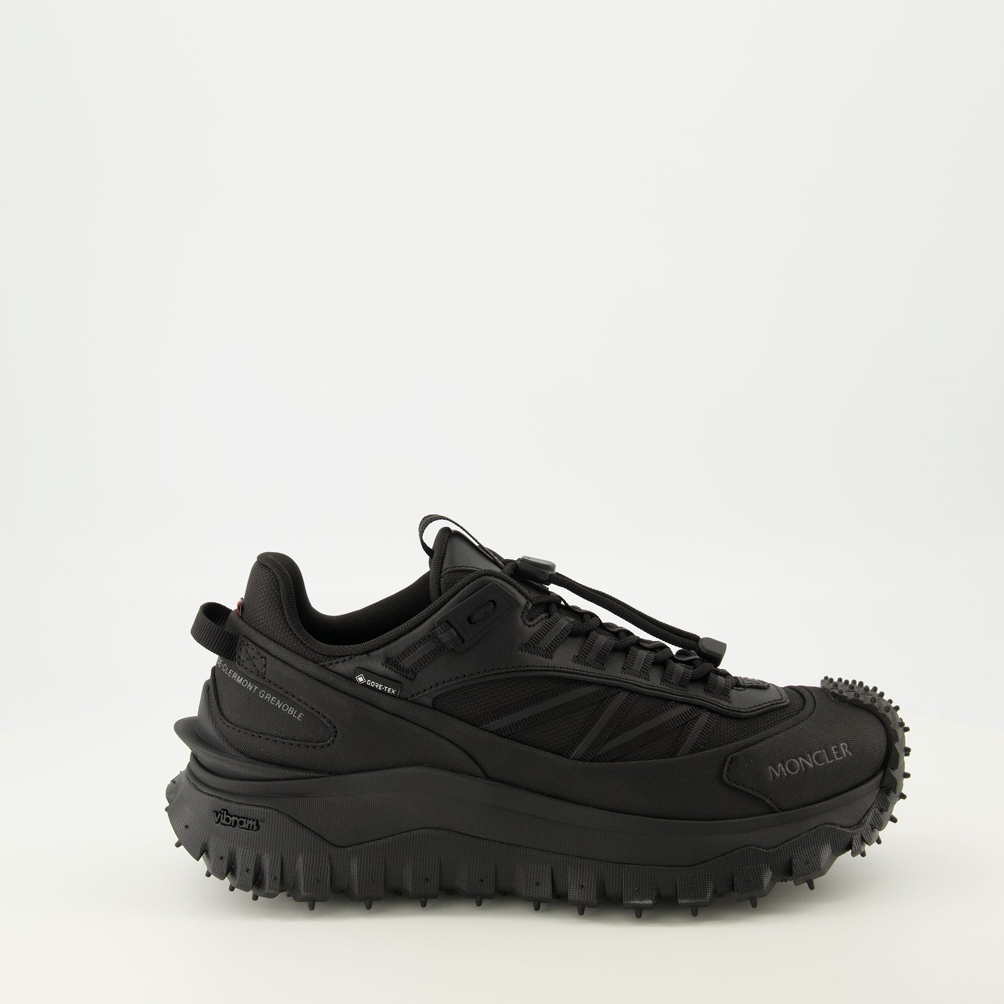 Image of Trailgrip GTX Black Sneakers by Moncler for Men - Season Spring-Summer 2026 - Right Side View