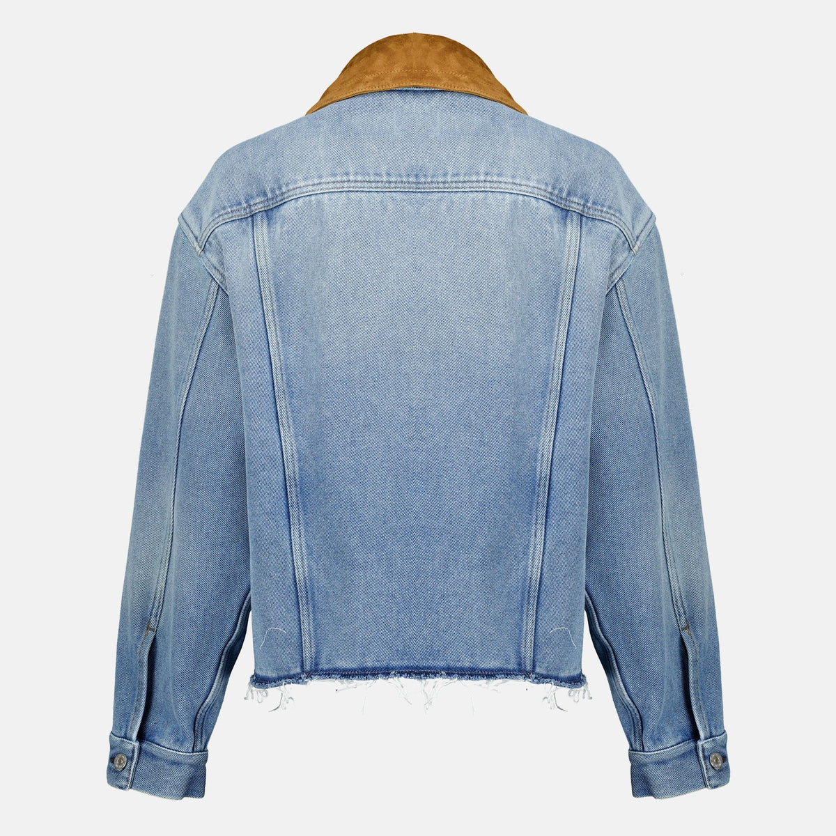 デニムとスエードのジャケット