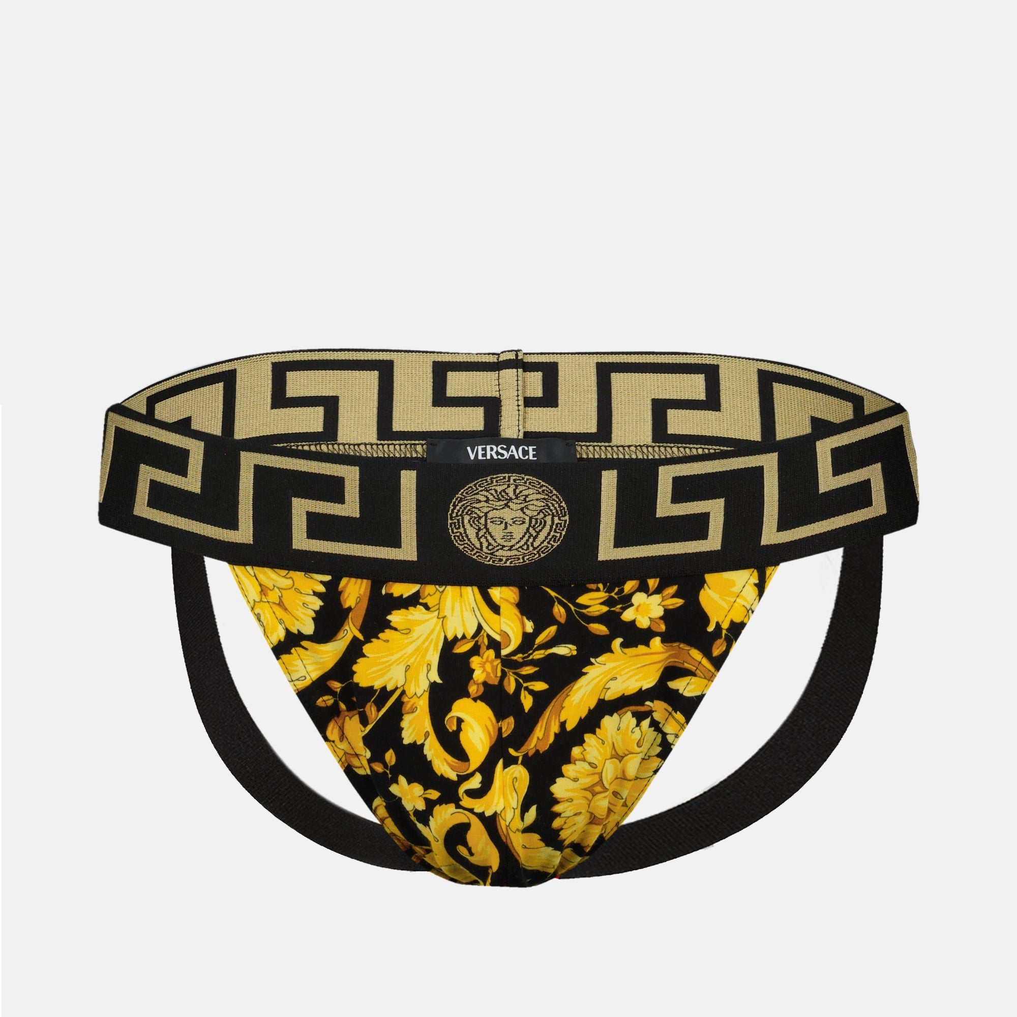 jockstrap, Versace, Barocco print, Men’s underwear, luxury jockstrap