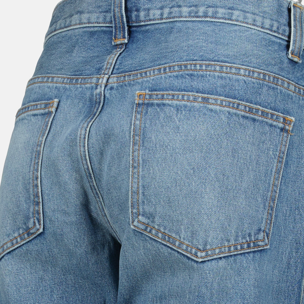 Callum jeans, denim jeans, straight cut jeans, five pocket design, blue denim