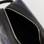 Burberry travel pouch, navy leather pouch, grained calf leather, autumn winter 2025, luxury travel accessory