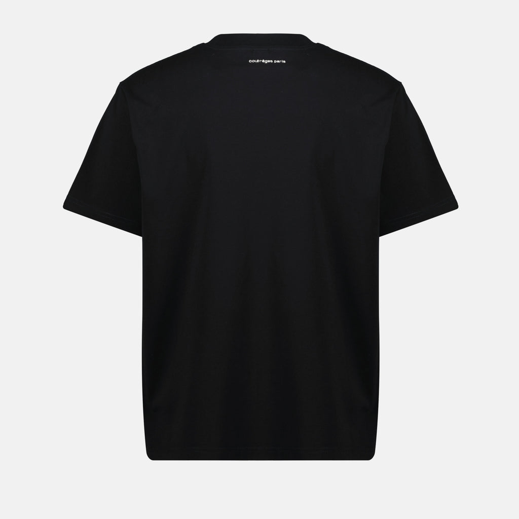 oversized black t shirt courreges men 15468446417276