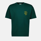 T-shirt, casual wear, green t-shirt, cotton top, Drole De Monsieur