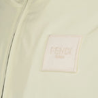 luxury windbreaker, white nylon jacket, K-Way Fendi collaboration, Spring-Summer 2024, high-end fashion