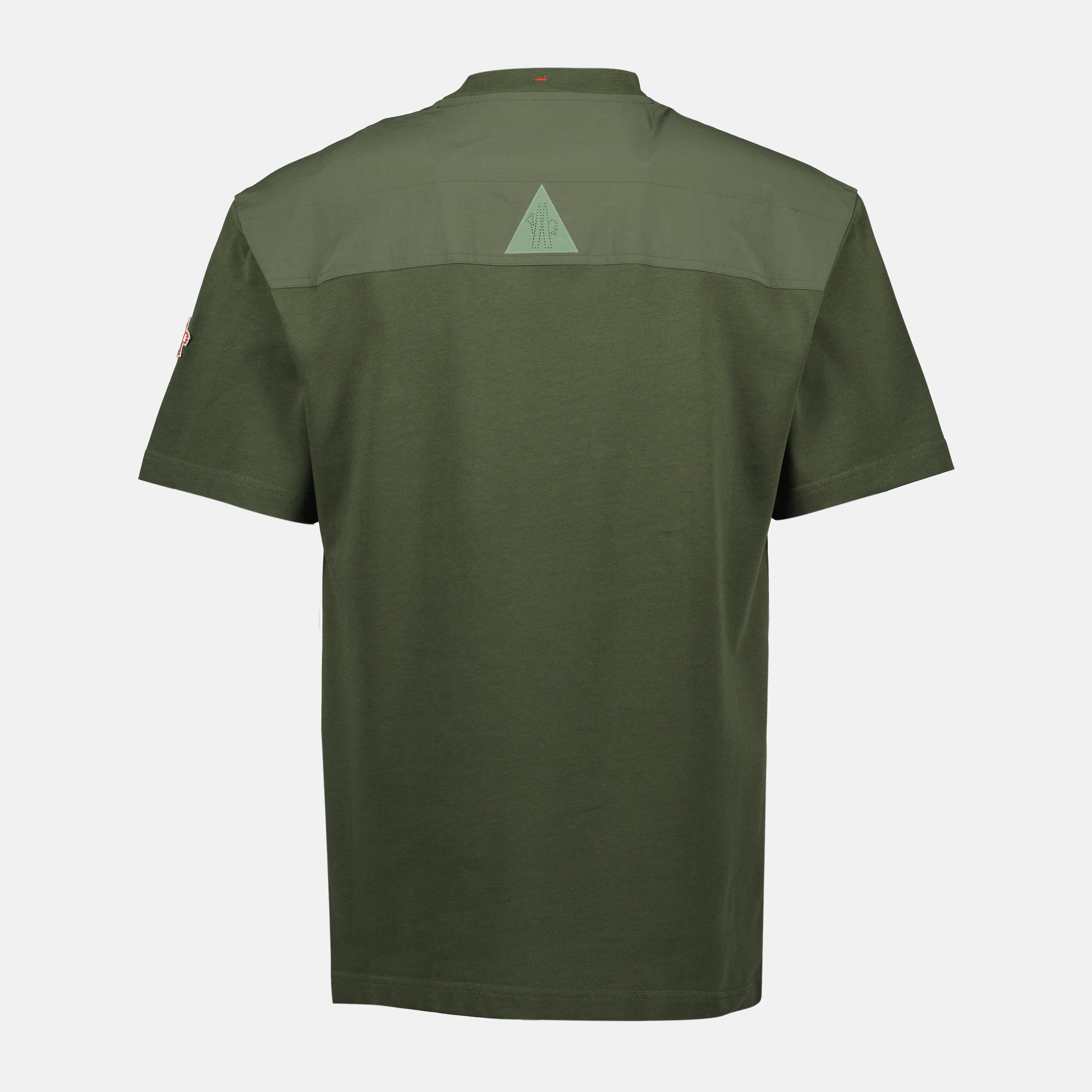 Moncler Grenoble, Kaki Pocket T-Shirt, men's t-shirt, fashion t-shirt, premium cotton t-shirt