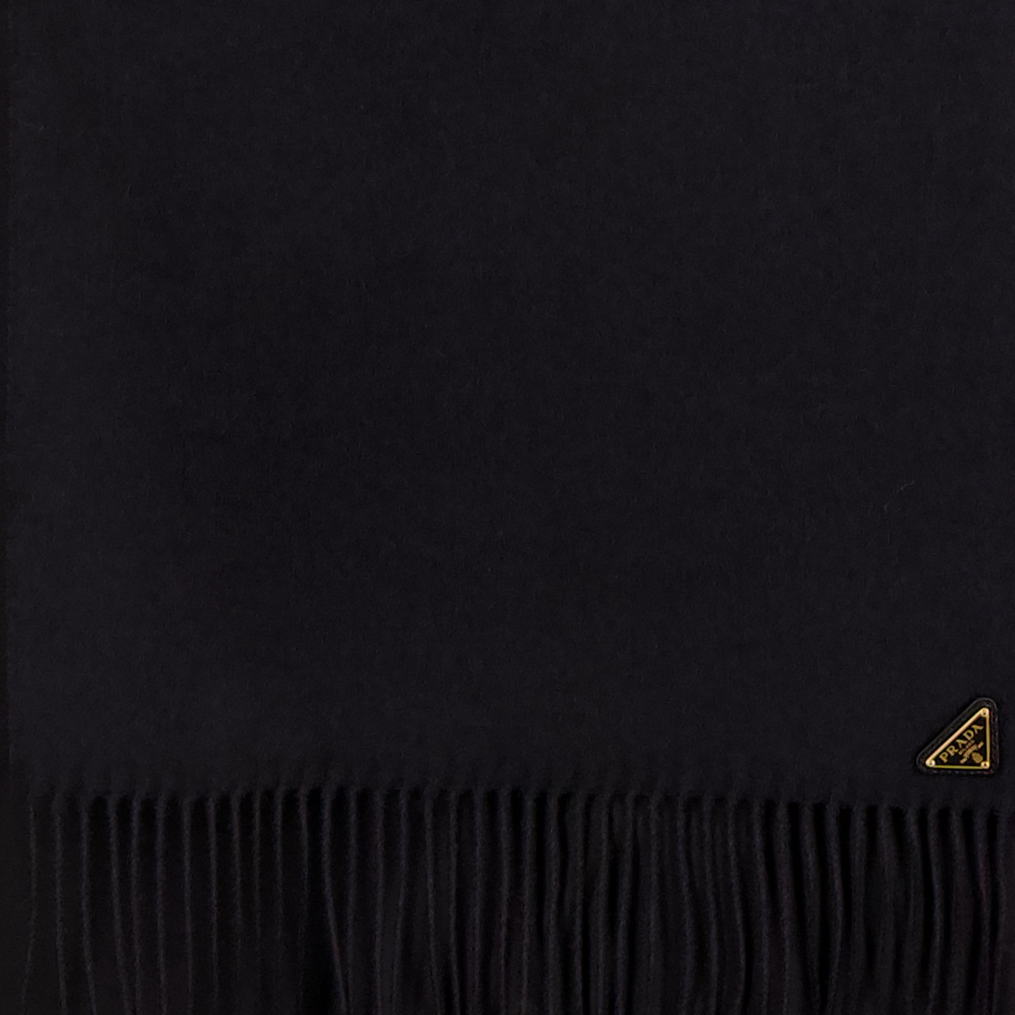 Prada scarf, silk cashmere scarf, black scarf, wool cashmere accessory, luxury scarf