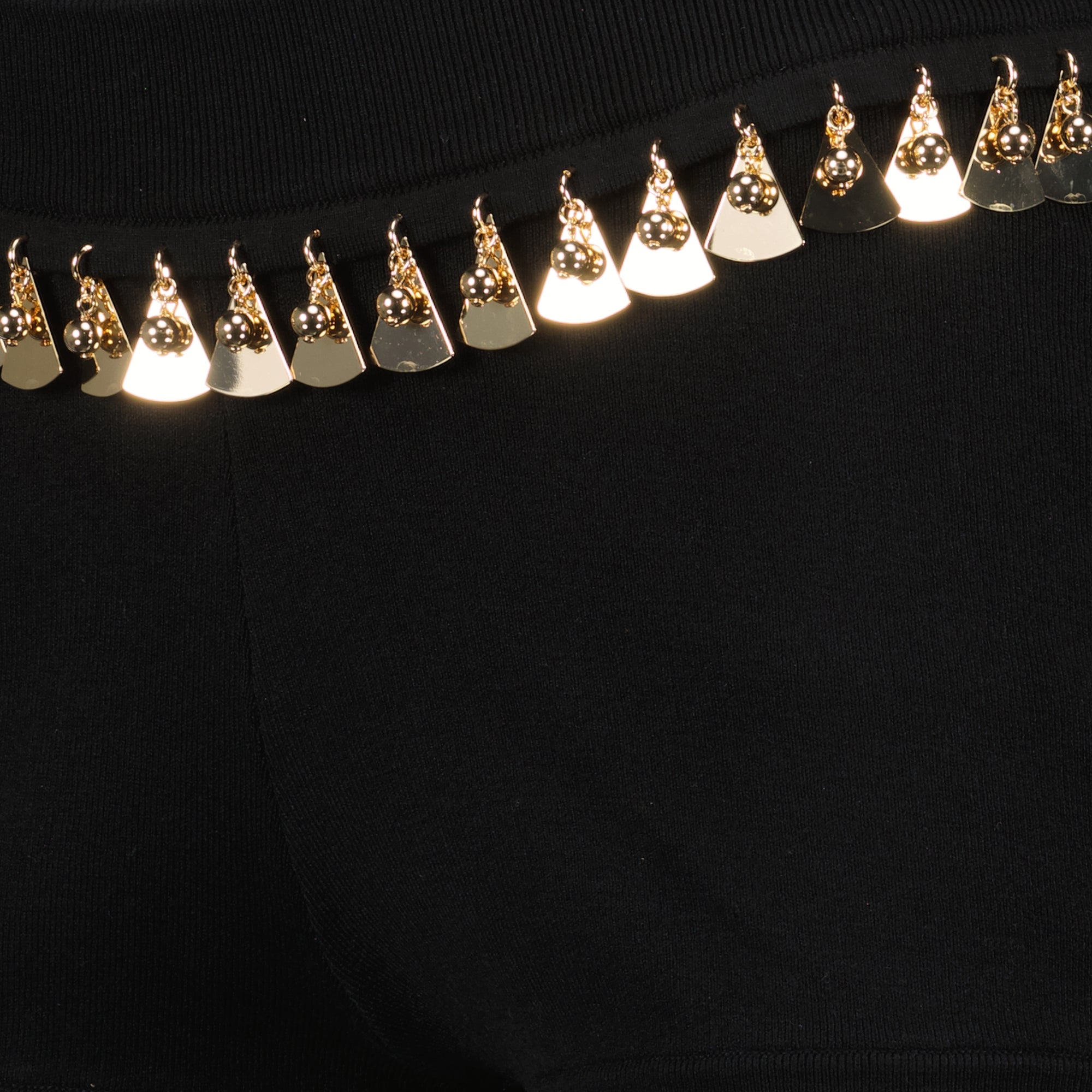 black knit skirt, Rabanne mini skirt, Spring-Summer 2025, women's fashion, stylish skirt