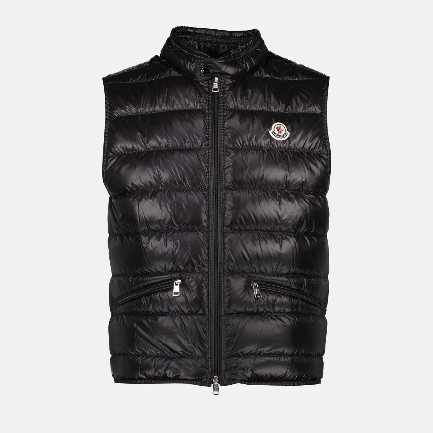 Moncler, Down Vest, Autumn-Winter 2024, Luxury Outerwear, Black Nylon Vest