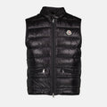 Image of Doudoune Sans Manches Gui Noie by Moncler for Men - Season Spring-Summer 2026 - Front View