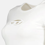 Image of White Cotton T-Shirt T-Angie by Diesel for Women - Season Autumn-Winter 2024 - Product detail view 2