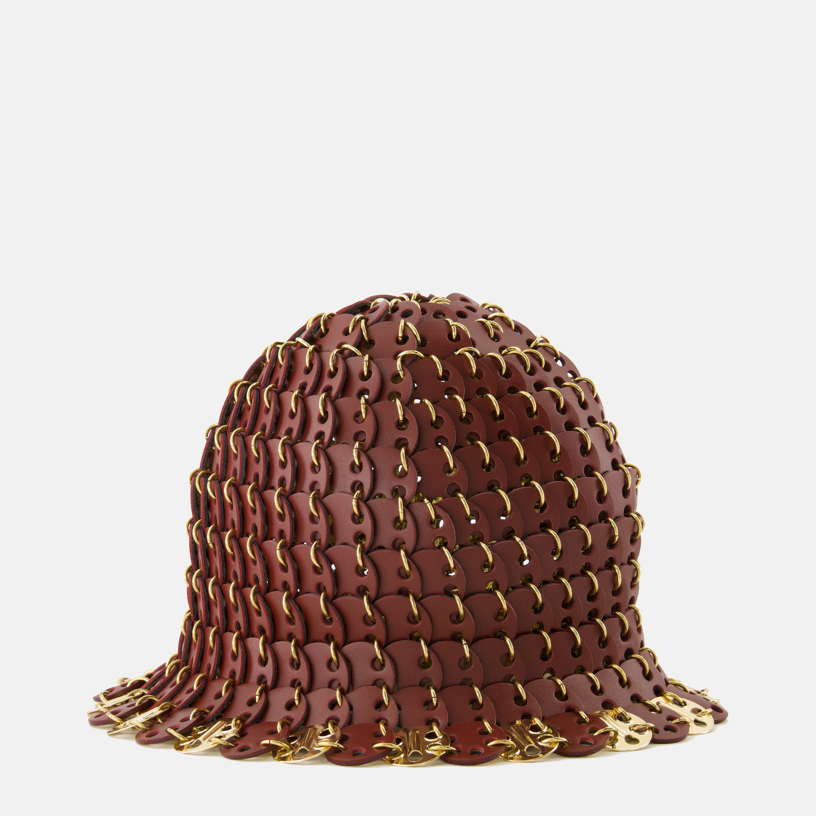 Bordeaux Leder Disk Bob