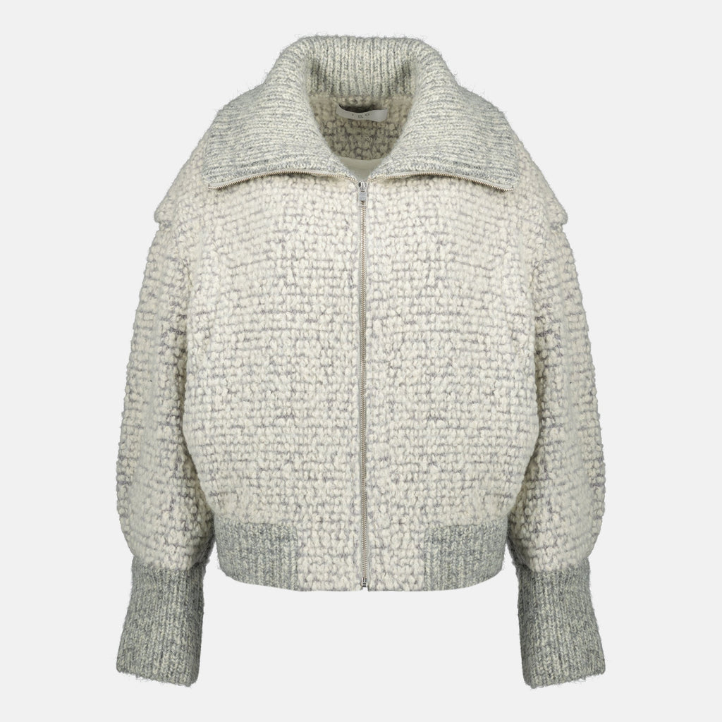 gray boucle jacket iro women 15636491010428