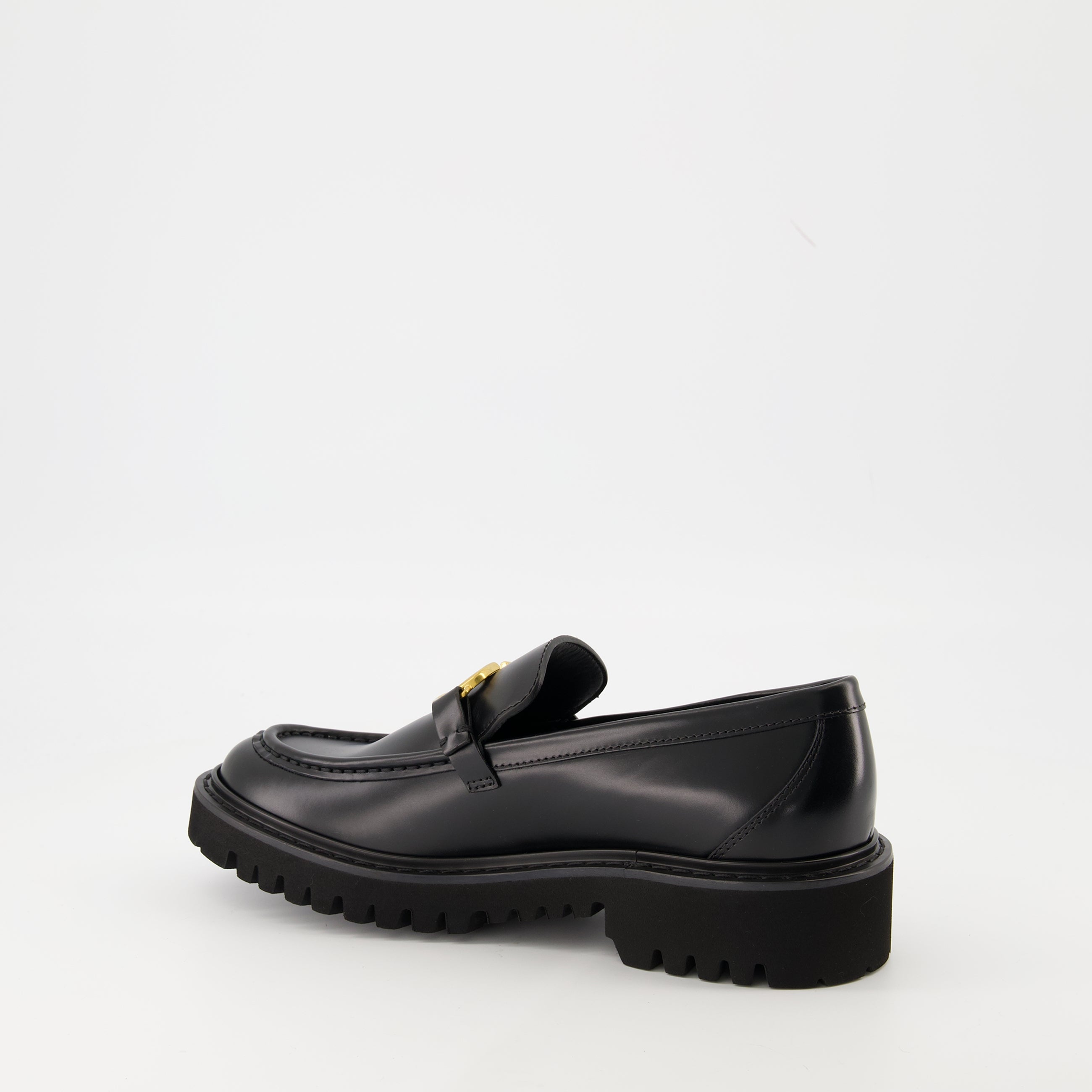 Vlogo Moccasins, Valentino footwear, glossy leather moccasins, signature design shoes, Autumn Winter 2025 collection