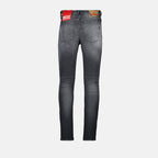 grey denim jeans, slim fit jeans, Sleenker L.30, designer jeans, modern men's wear