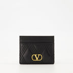 Image of Quiltie 67 Cardholder by Valentino Garavani for Women - Season Autumn-Winter 2025 - Front View
