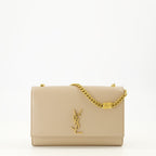 Image of New Kate Small Beige Bag by Saint Laurent for Women - Season Spring-Summer 2026 - Front View