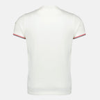 Bild eines T-Shirts mit weißem Rand von Moncler für Herren - Saison Frühling-Sommer 2026 - Rückansicht