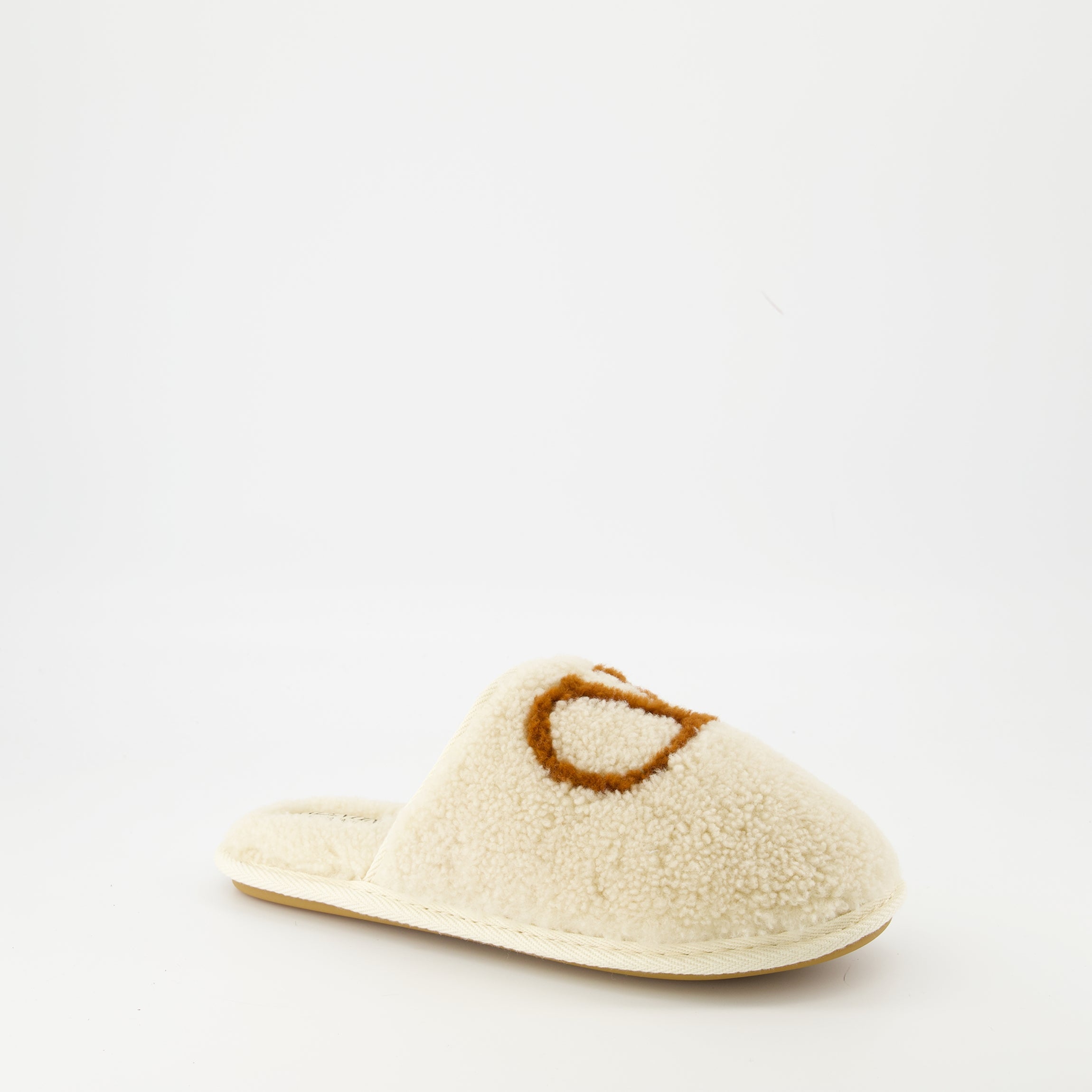 Valentino clogs, wool clogs, slip-on shoes, rubber sole clogs, VLogo clogs