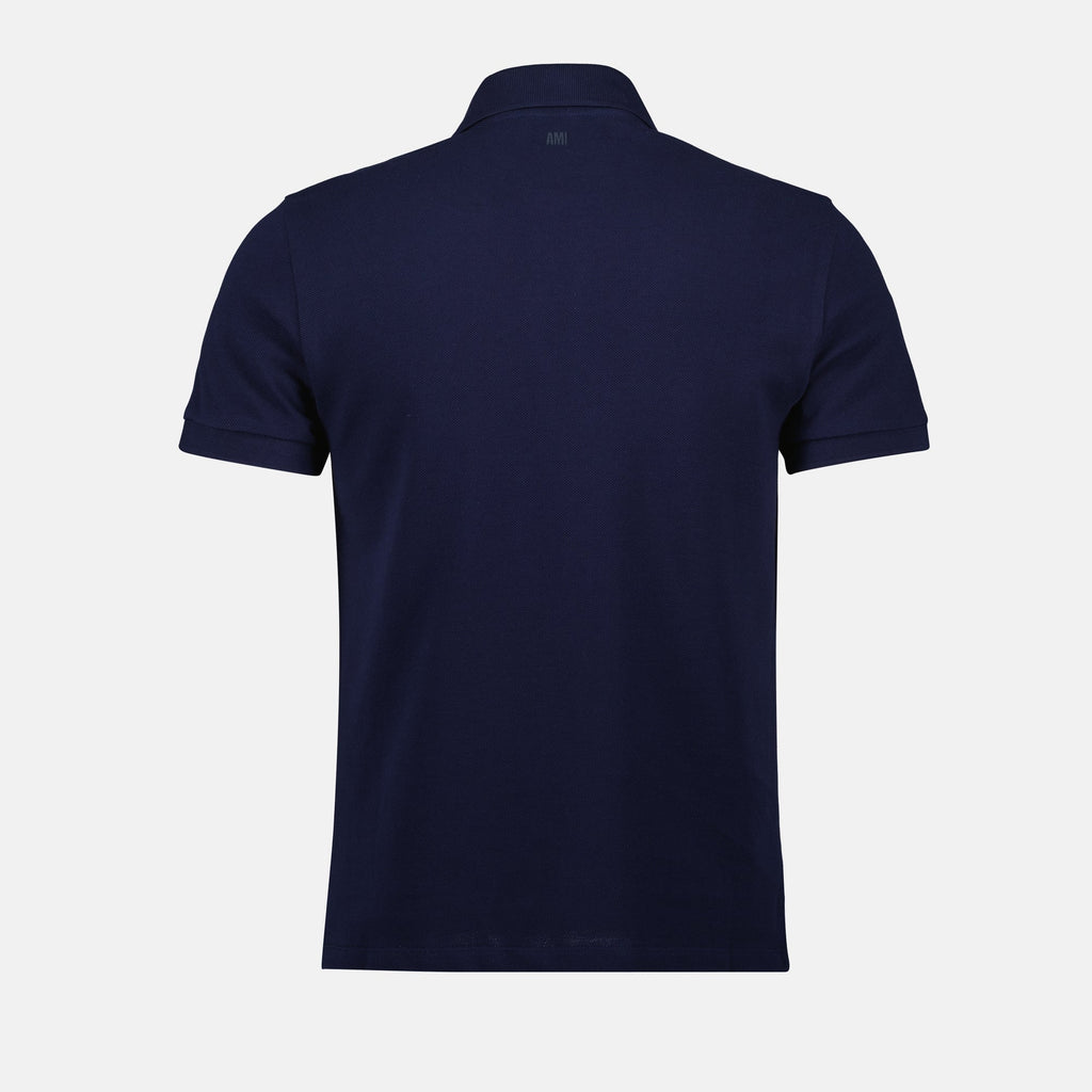 polo shirt, Ami de Coeur, navy blue polo, organic cotton polo, unisex fashion