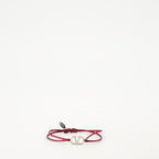 Valentino bracelet, luxury accessories, red cord bracelet, Vlogo design, high-end fashion