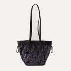 Fendi mini bag, Origami bag, blue handbag, FF pattern, luxury accessory