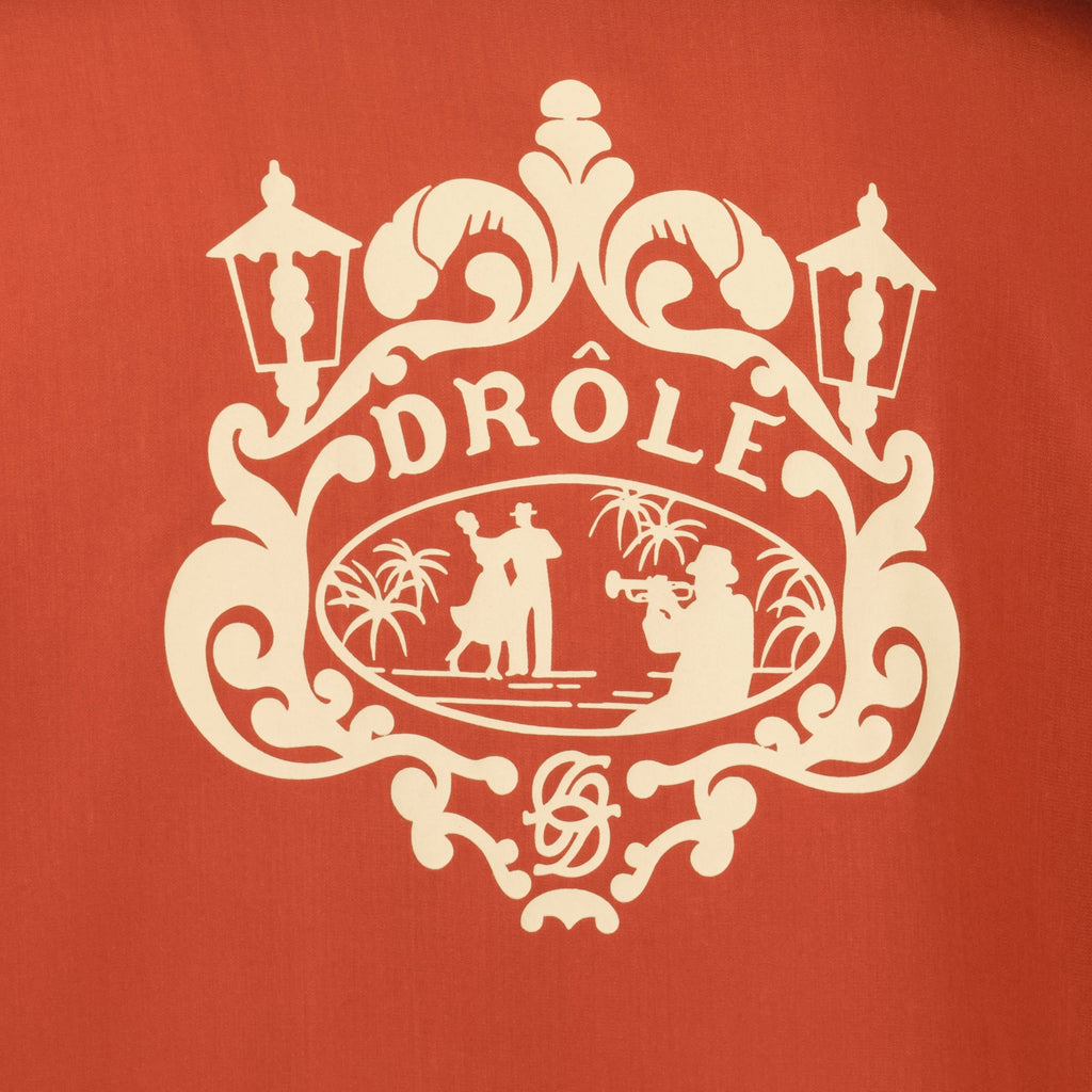 Immagine di Chemise Danseurs Brodée Orange - Drôle de Monsieur di Drole De Monsieur per Uomini - Stagione Primavera-Estate 2026 - Vista Dettaglio 2