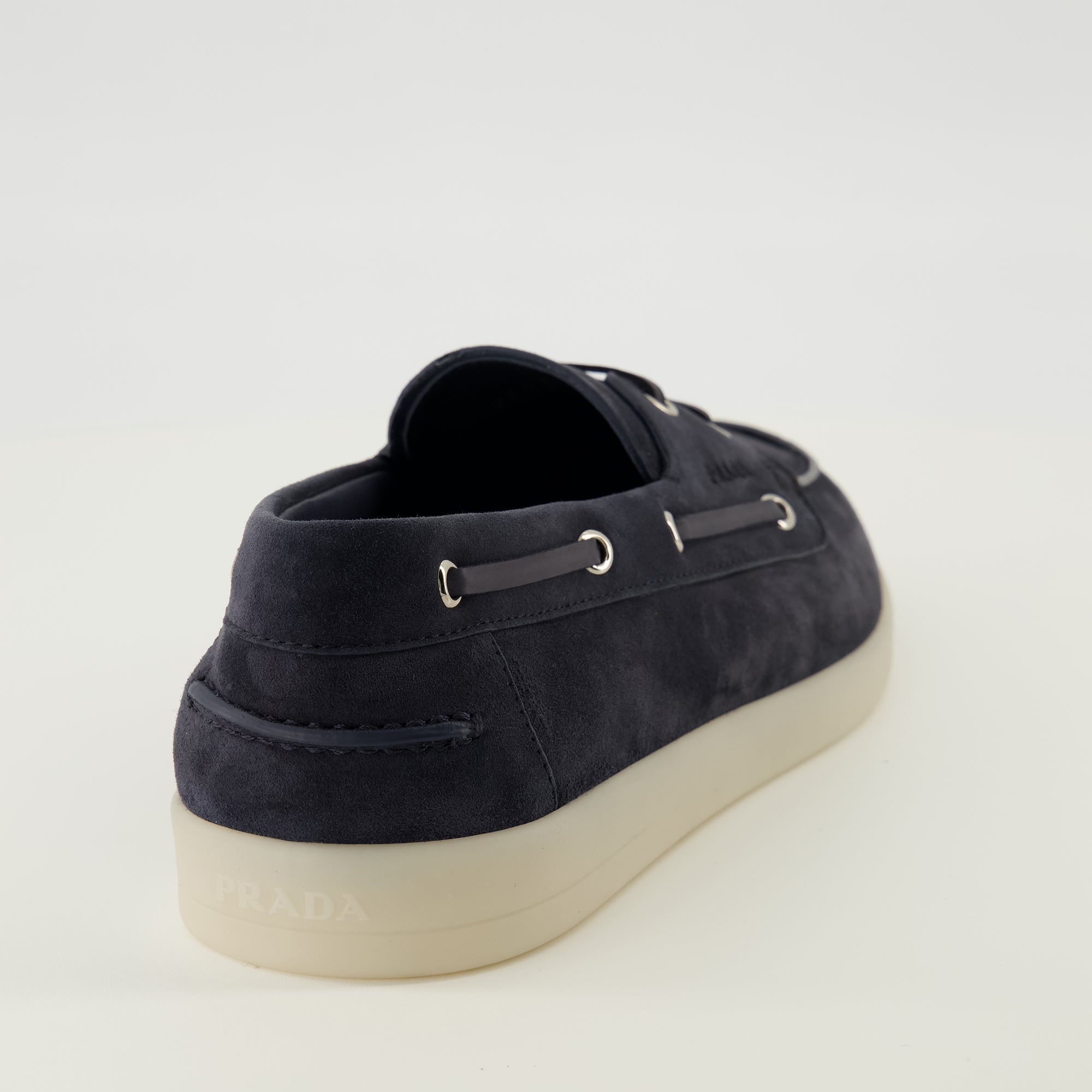PRADA ブラック スエード モカシン Suede Moccasins - Prada - Men | WE IN STYLE