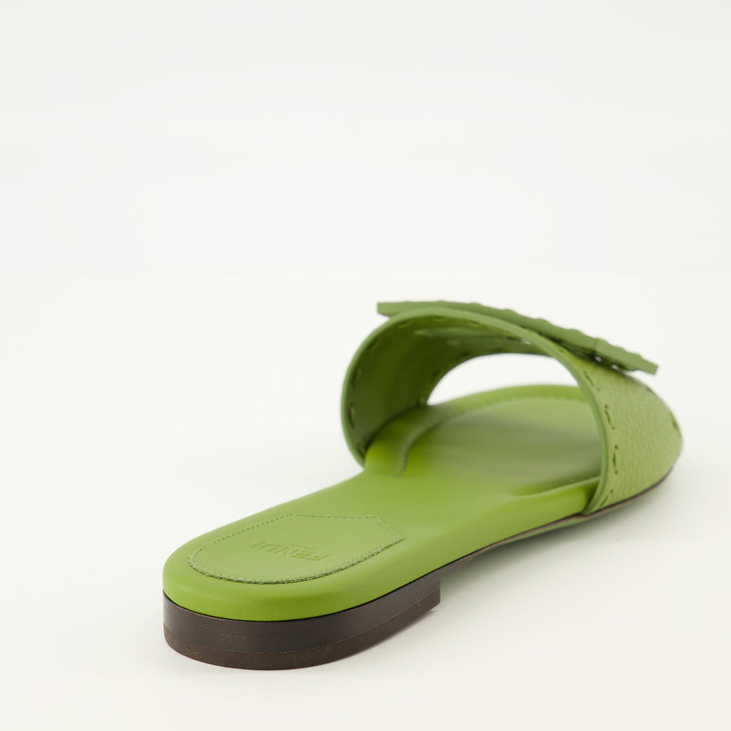 Baguette Green Mules