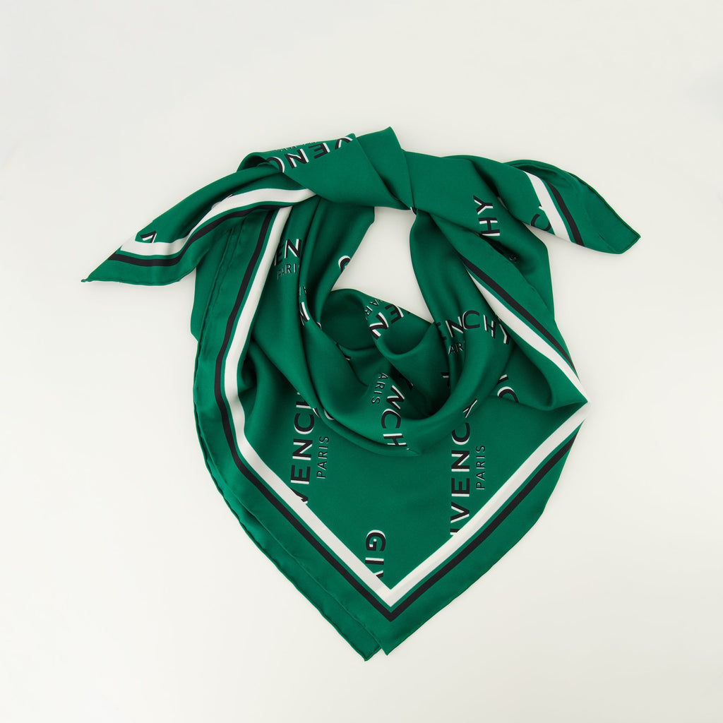 Seidendreieck Shadow Grün