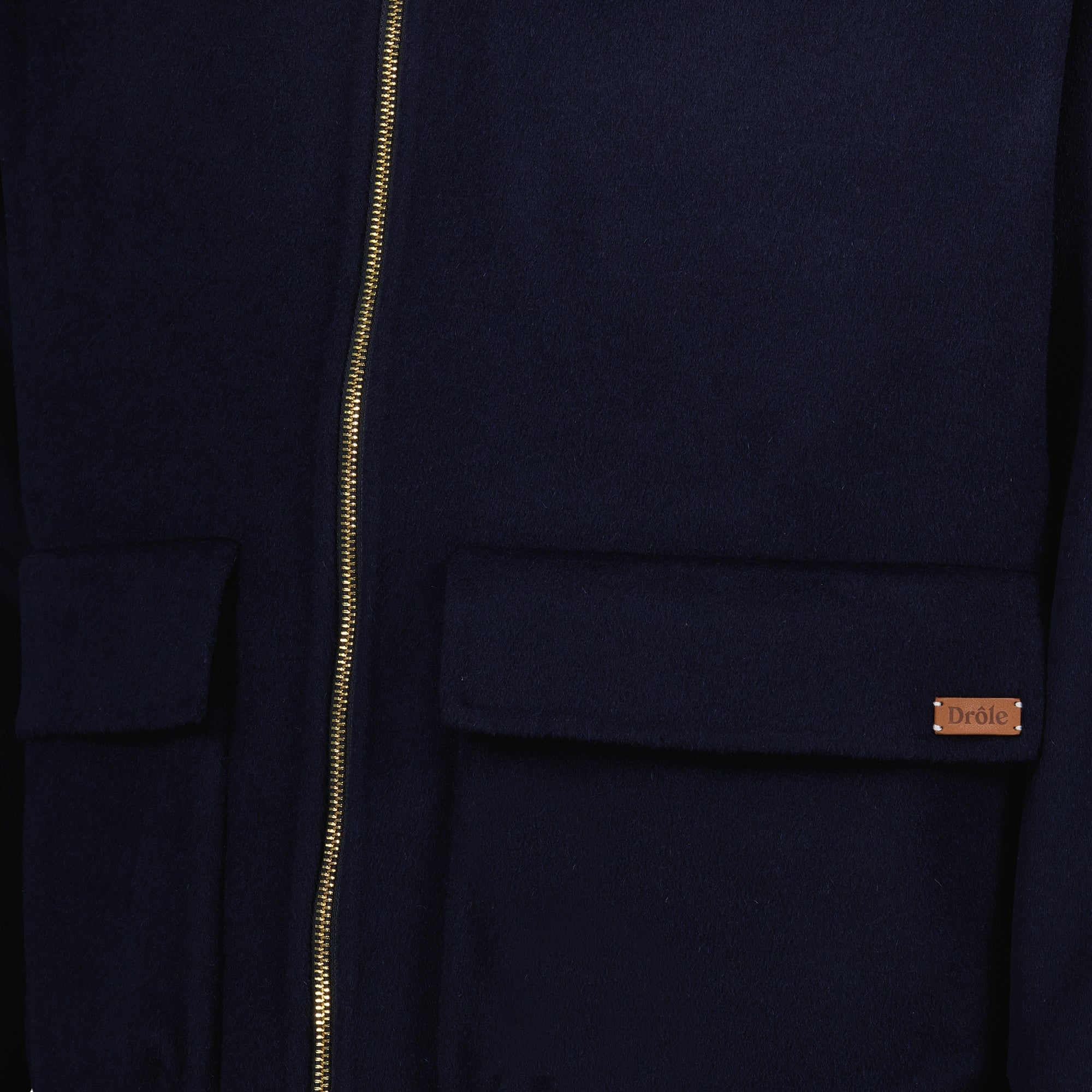 navy wool jacket, hooded jacket, Drôle de Monsieur, men's fashion, spring-summer collection