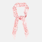 Givenchy headband, silk accessory, patchwork design, autumn winter collection, luxury headwear