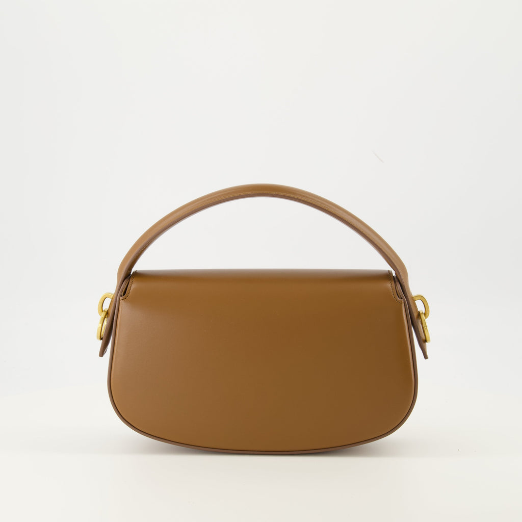 Saint Laurent bag, Le Sac Voltaire, brown calfskin handbag, fashion accessories, luxury handbag