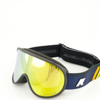 ski goggles, yellow ski goggles, K-Way ski accessories, unisex ski goggles, winter sports eyewear