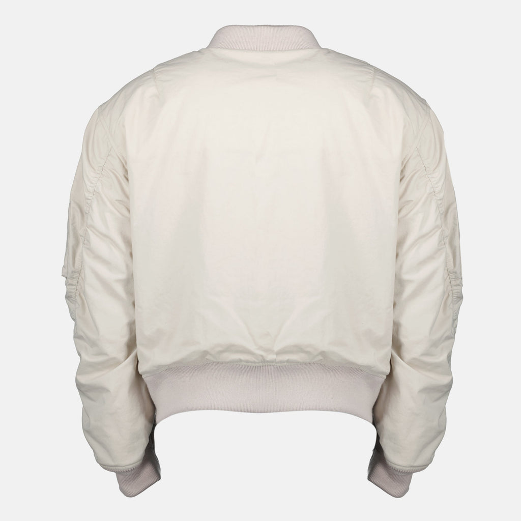 Image of Beige Cotton Bomber Jacket by Givenchy for Men - Season Autumn-Winter 2025 - Detail View 2