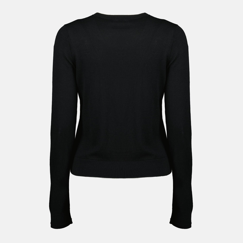Image of M-Alinesa Black Sweater by Diesel for Women - Season Spring-Summer 2026 - Back View