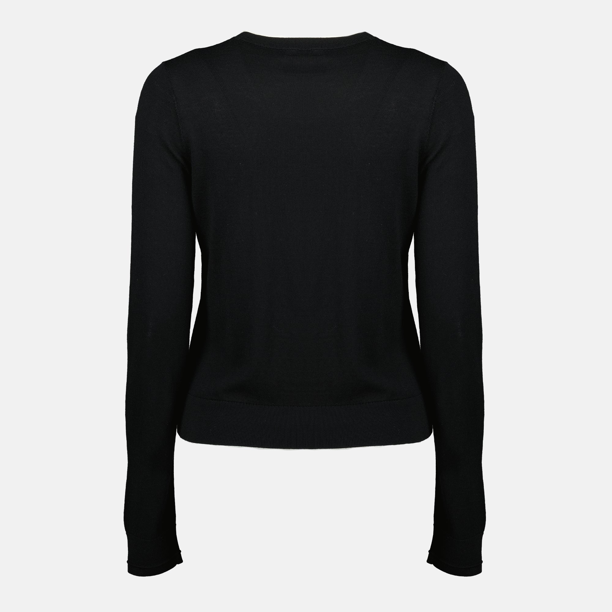 Image of M-Alinesa Black Sweater by Diesel for Women - Season Spring-Summer 2026 - Back View